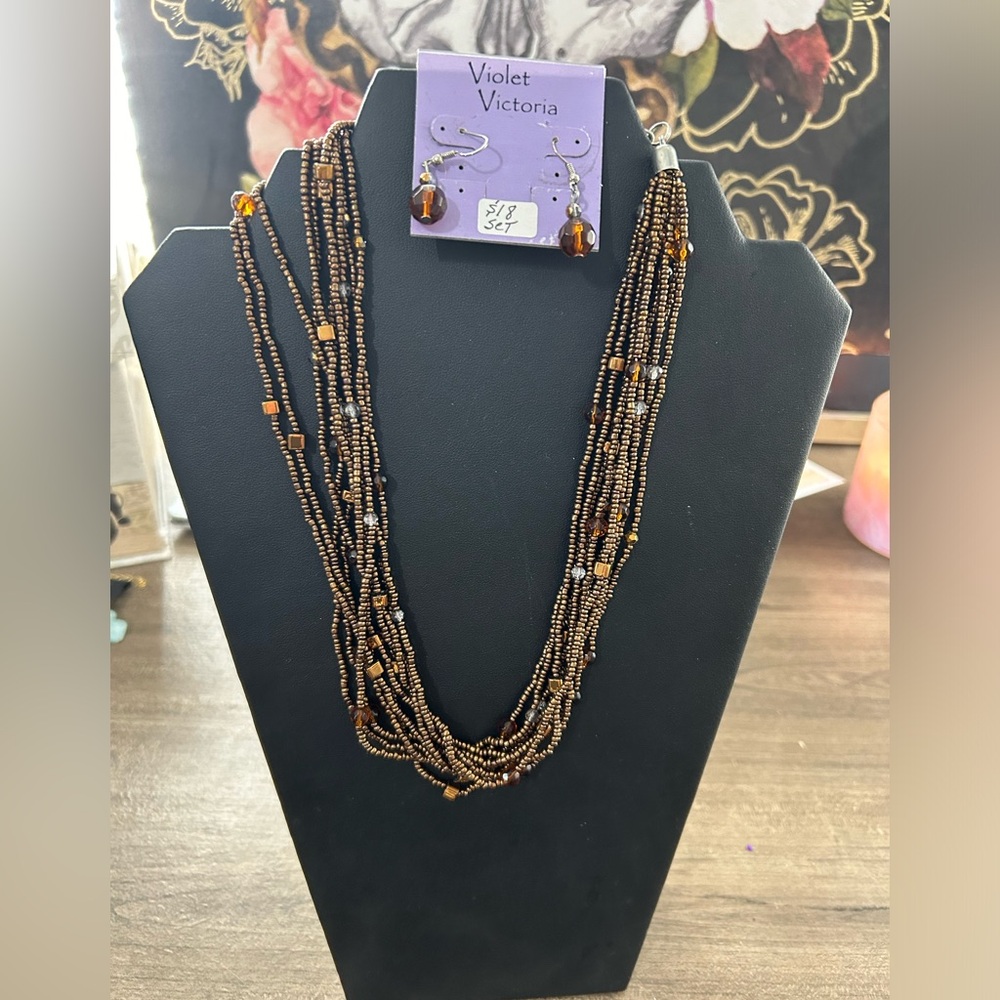 NWT necklace and earring set